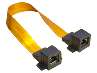 Good Connections 8055-F18Q, 0,25 m, RJ-45, RJ-45, TransparentGesamtlänge inkl. Stecker 25cm - flexible Länge 18cm