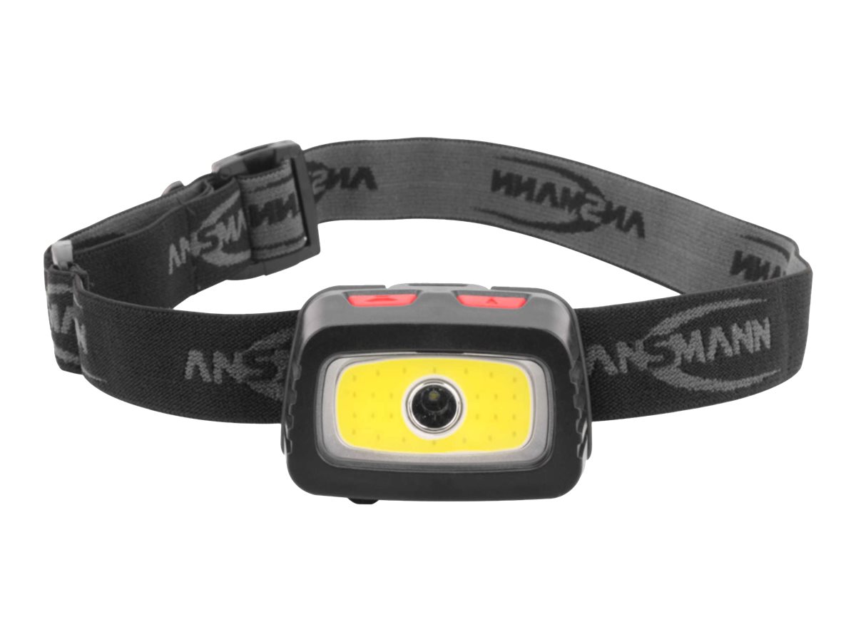 Ansmann HD200B - Stirnlampe - LED - 3 W - Schwarz/ Rot
