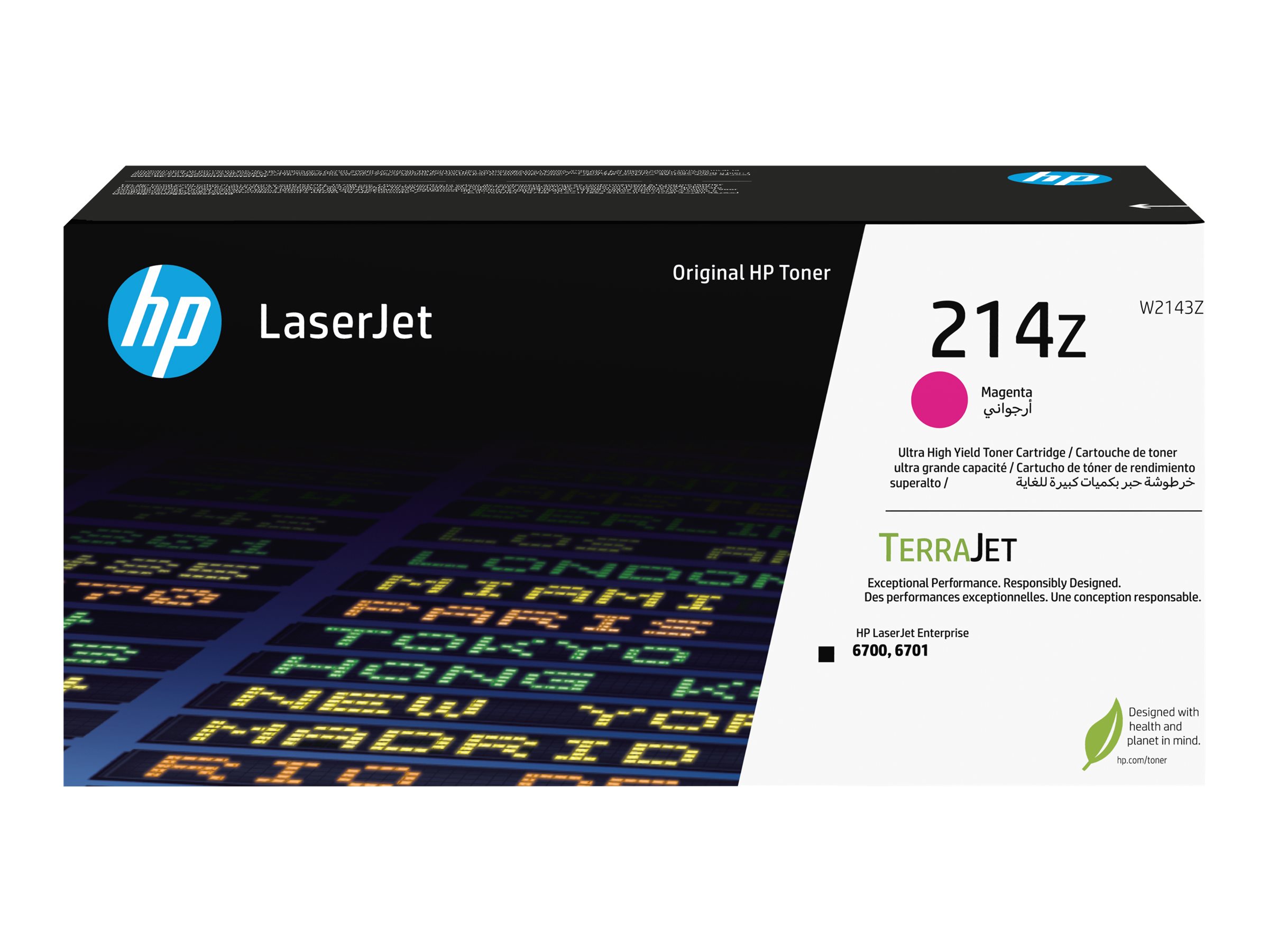 HP 214Z - Ultra High Yield - Magenta - original - LaserJet - Tonerpatrone (W2143Z)für Color LaserJet 6701dn; Color LaserJet Enterprise 6700dn