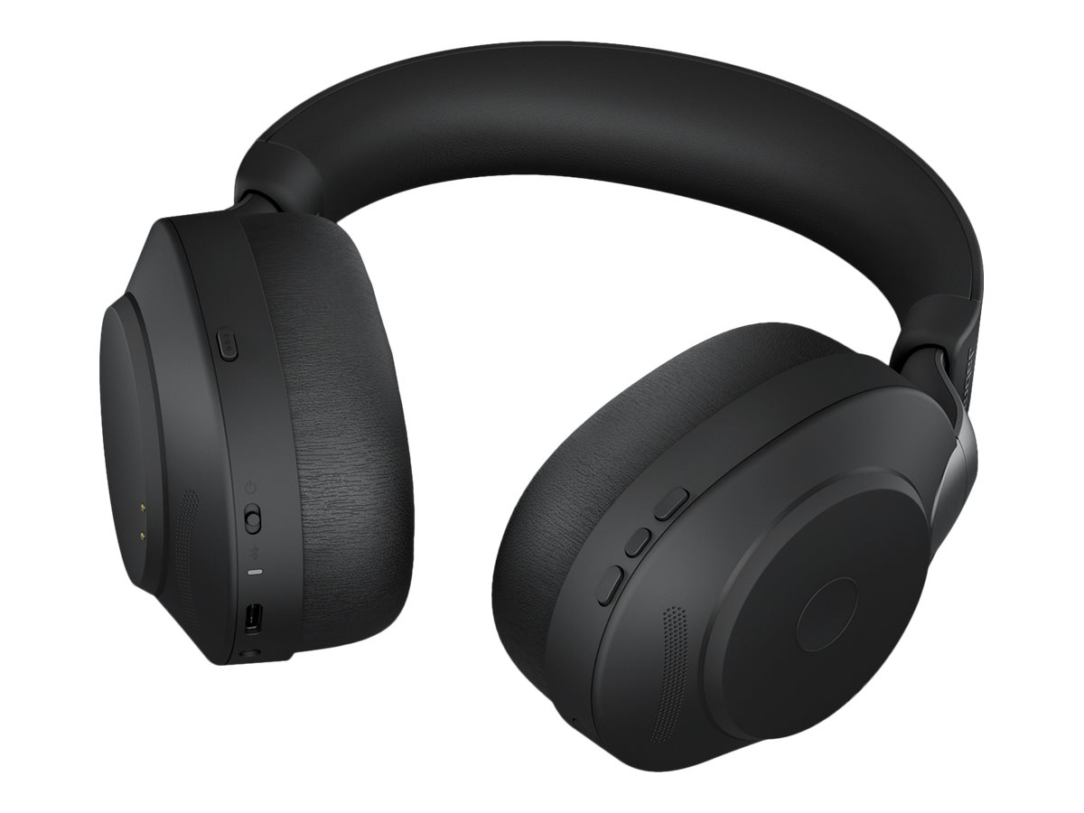 Jabra Evolve2 85 UC Stereo - Headset - ohrumschließendBluetooth - kabellos - aktive Rauschunterdrückung - 3,5 mm Stecker - Geräuschisolierung - Schwarz