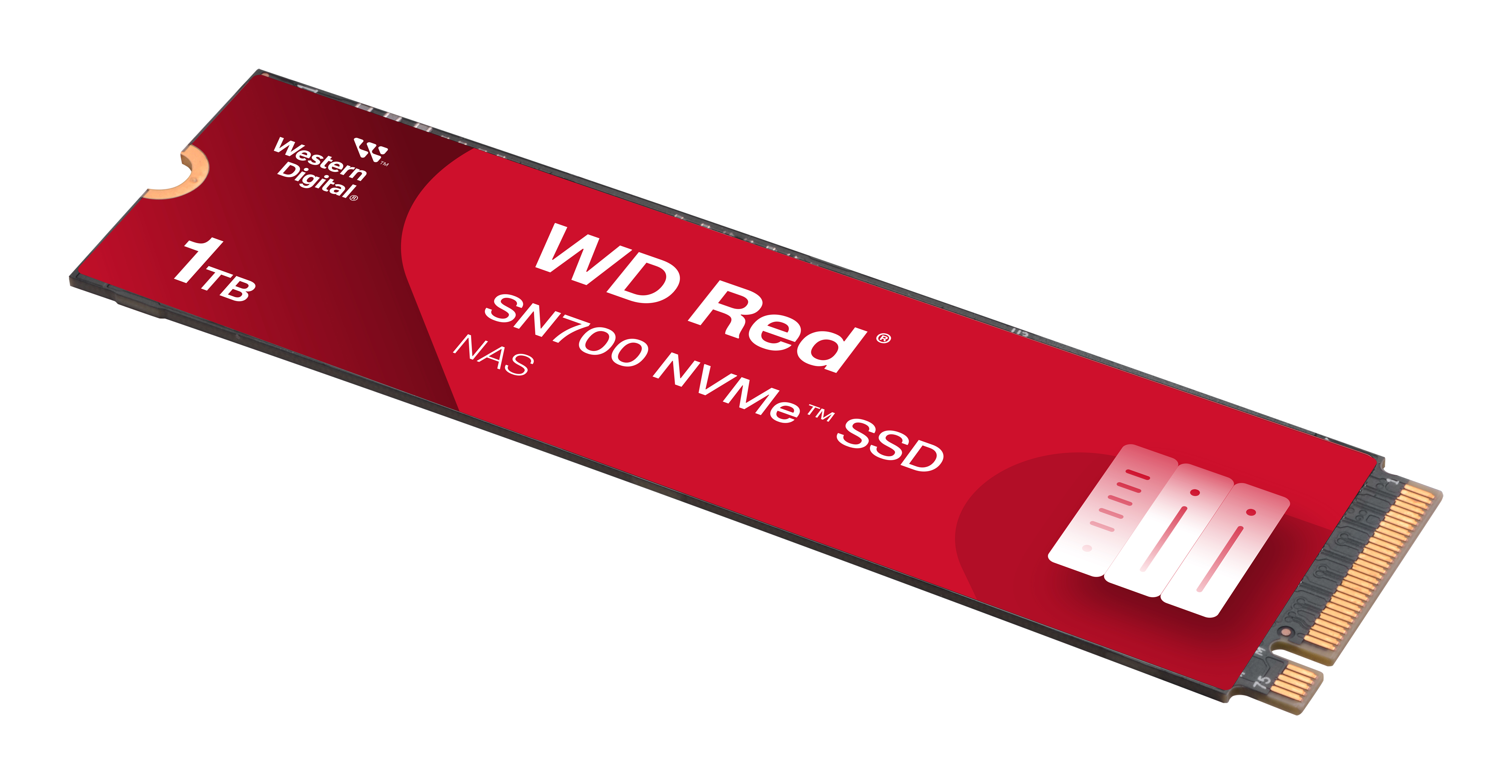 WD Red SN700 WDS100T1R0C-68BDK0 - SSD - 1 TB - intern - M.2 2280 - PCIe 3.0 x4 (NVMe)PCIe Gen3 8Gb/s  internal drive for NAS devices
