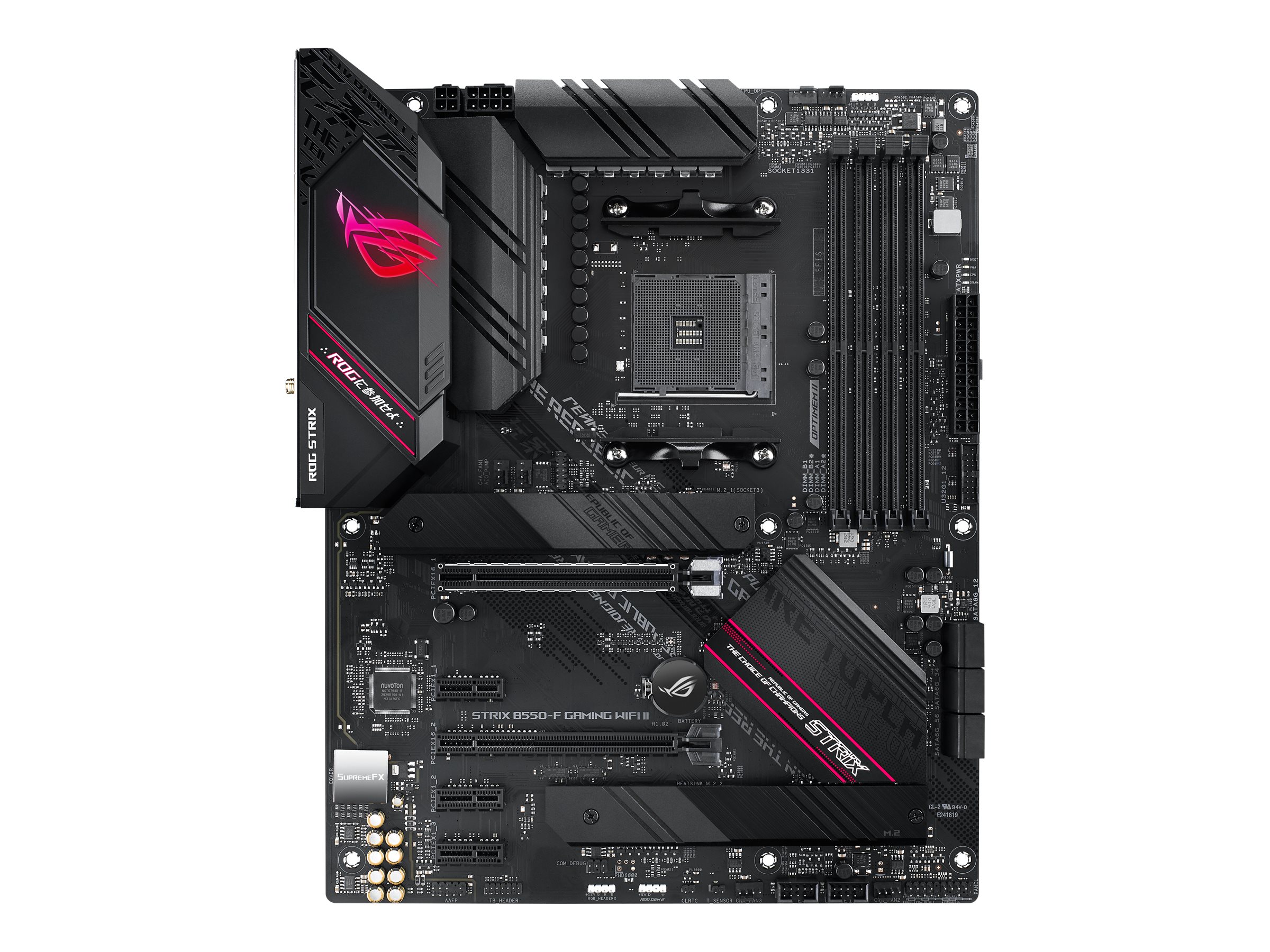 ASUS ROG STRIX B550-F GAMING WIFI II - Motherboard - ATX - Socket AM4 - AMD B550 Chipsatz - USB-C Gen2, USB 3.2 Gen 1, USB 3.2 Gen 2 - 2.5 Gigabit LAN, Wi-Fi 6, Bluetooth - Onboard-Grafik (CPU erforde