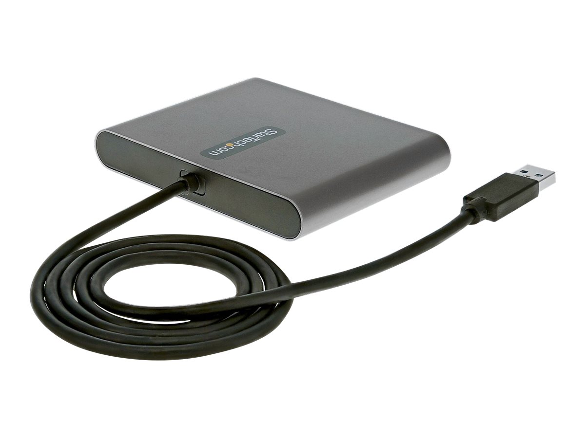 StarTech.com USB 3.0 auf 4x HDMI Adapter - Externe Video- und Grafikkarte - USB Typ-A auf Quad HDMI Display Adapter Dongle - 1080p 60Hz - Multi Monitor USB A auf HDMI Konverter - Windows (USB32HD4)Ada
