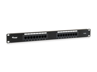 Equip 16-Port Cat.5e Ungeschirmtes Patch Panel, Black, 10/100/1000Base-T(X), Gigabit Ethernet, 1000 Mbit/s, RJ-45, Cat5e, Schwarz16x Cat.5e RJ45 - 19" - 1U - 32.5 x 44.5 x 482.6 mm - 0.448 kg - Schwar