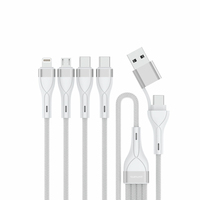 4smarts 541024, 1,2 m, USB A/USB C, USB C/Micro USB-A/Lightning, Weiß