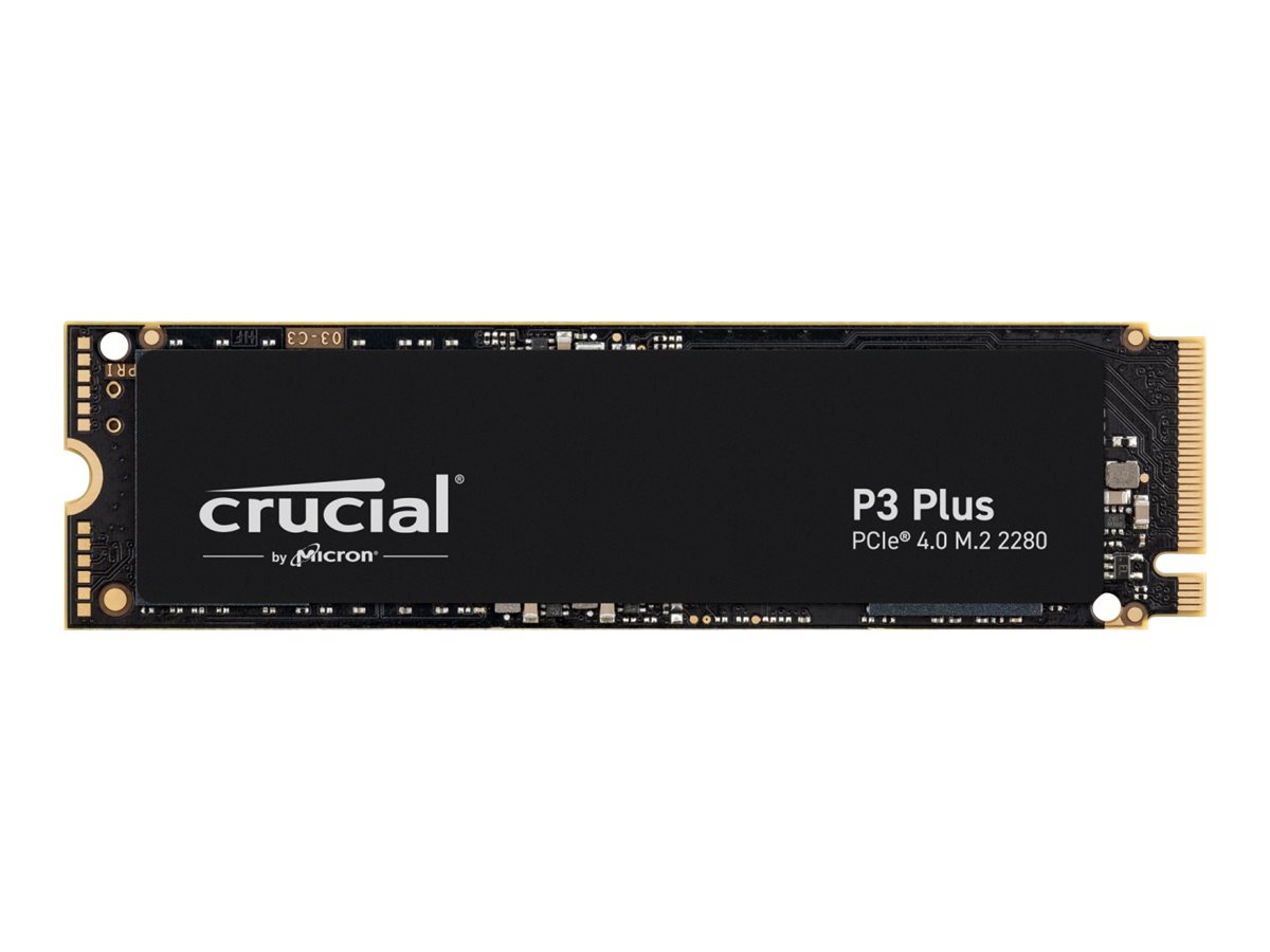 Crucial P3 Plus - SSD - 1 TB - intern - M.2 2280 - PCIe 4.0 x4 (NVMe)PCIe M.2 2280 SSD - tray