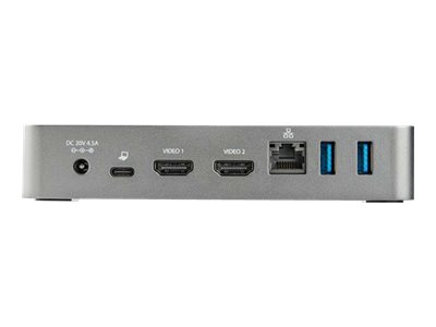 StarTech.com DK30CHHPDEU USB-C-Dockingstation (zwei HDMI-Monitore, 60 W Stromversorgung, Mac und Windows, 1x USB-C und 3x USB-A, 1080p)Dockingstation - USB-C 3.1 - 2 x HDMI - 1GbE - 90 Watt - Europa