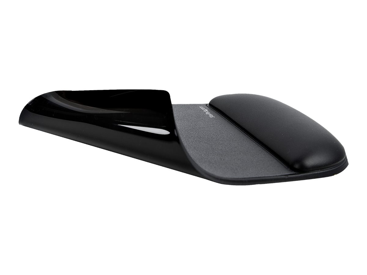 StarTech.com Ergonomisches Mauspad mit Gelkissen, 17x18x2cm, Gepolstertes Gel Mauspad für ergonomischer Arbeitsplatz mit Handgelenkauflage und rutschfeste PU-Basis unterlage (B-ERGO-MOUSE-PAD)Mauspad