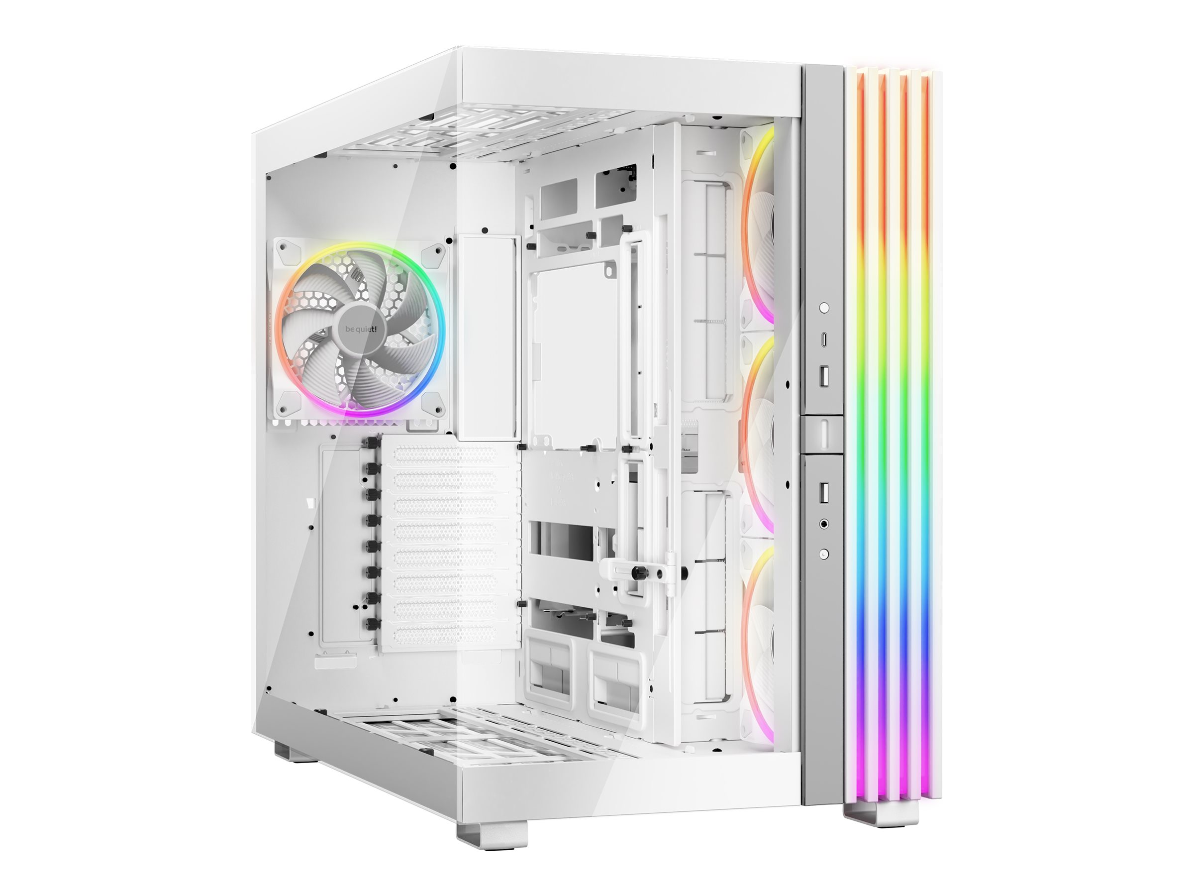 Be Quiet! Light Base 900 FX - FT - E-ATX - Seitenteil mit Fenster (Glas)keine Spannungsversorgung (ATX / PS/2) - weiß - USB/Audio