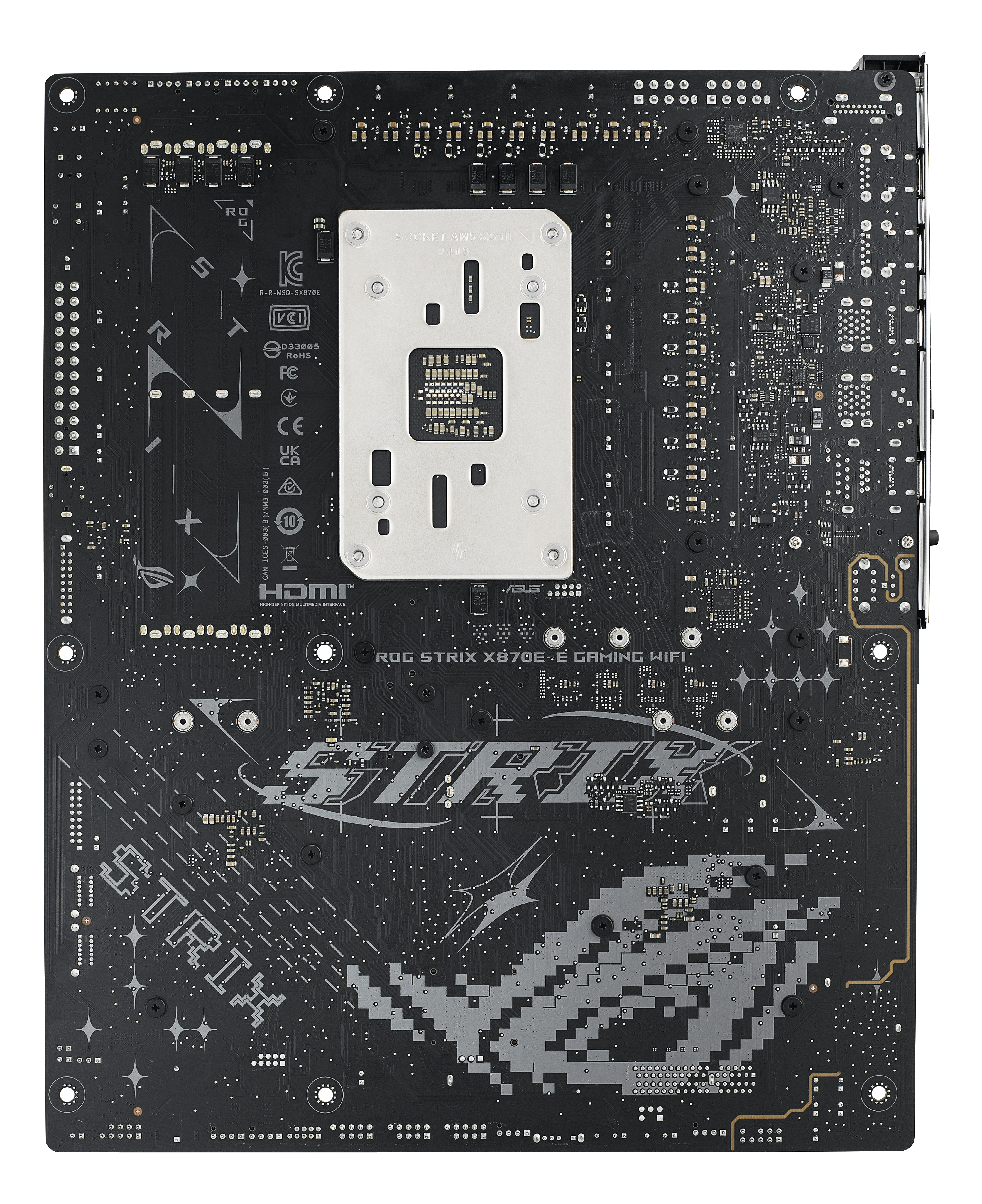 ASUS ROG STRIX X870E-E GAMING WIFI - Motherboard - ATX - Socket AM5 - AMD X870E Chipsatz - USB4, USB-C 3.2 Gen 2x2, USB-C 3.2 Gen2, USB 3.2 Gen 2, USB 3.2 Gen 1 - Wi-Fi 7, 5 Gigabit Ethernet, Bluetoot