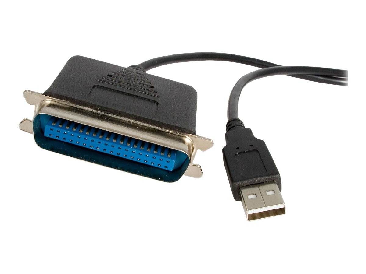 StarTech.com 1,9m USB auf Parallel Kabel - Centronics Druckerkabel/ Adpter - St/St, Schwarz, Centronics, USB A, 1,9 m, Stecker/Stecker, USB A, Centronics 36StarTech 1,9m USB auf Parallel Kabel - Centr