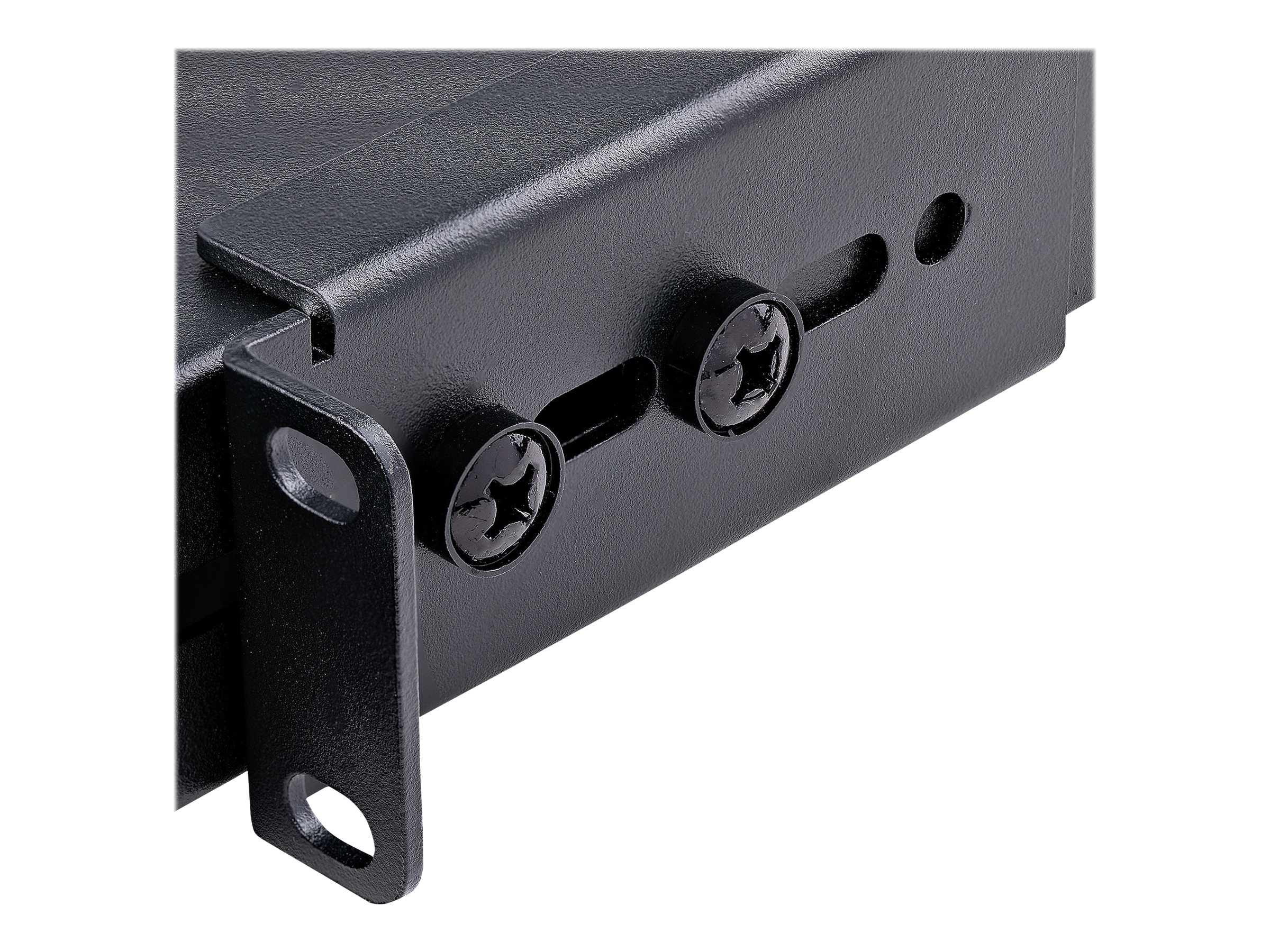StarTech.com Server Rack Shelf - 1U - Adjustable Mount Depth - Heavy Duty - Rack - Regal - Schwarz - 1U - 48.3 cm (19")für P/N: RK1233BKM - RK2433BKM - RK2537BKM - RK3236BKF - RK4236BKB - RK4242BK24 -