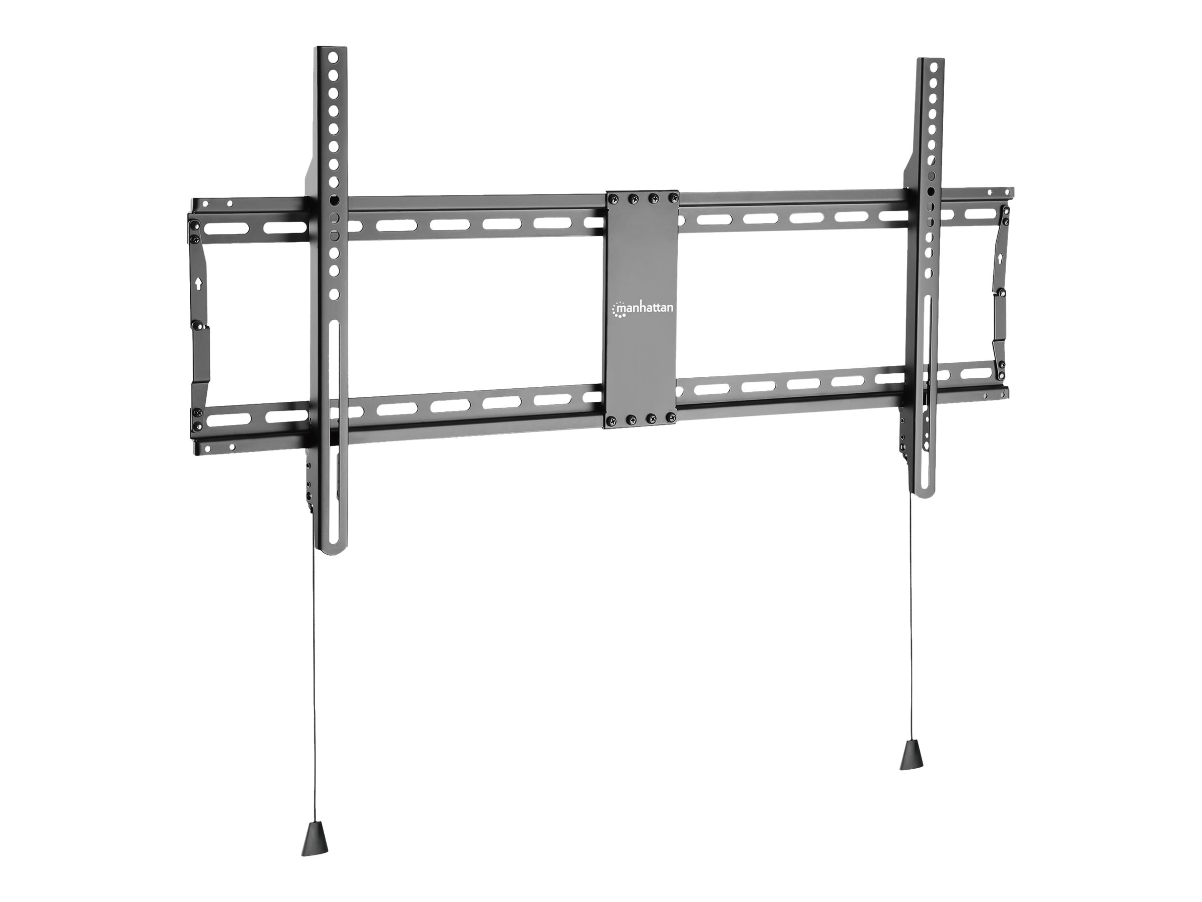 Manhattan TV & Monitor Mount, Wall (Low Profile), Fixed, 1 screen, Screen Sizes: 43-100", Black, VESA 200x200 to 800x400mm, Max 70kg, Foldable for Extra-Small and Shipping-Friendly Packaging, Ultra Sl