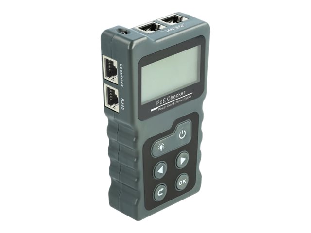 Delock LCD Cable Tester RJ45 / PoE / DC - Netzwerktester-Sett