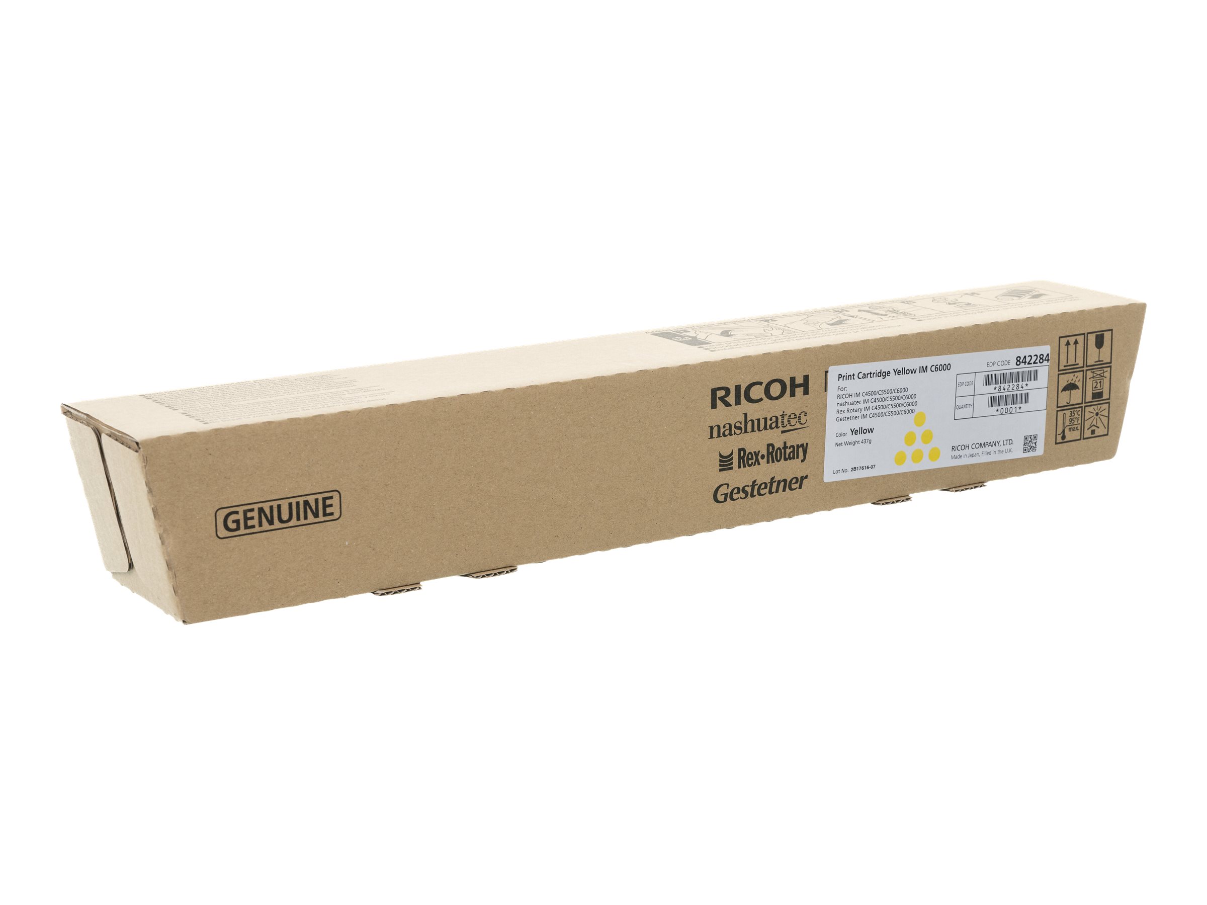Ricoh Gelb - original - Tonerpatrone - fürLanier MP C6000; Gestetner MP C6000; Nashuatec MP C6000; NRG MP C6000; Rex Rotary MP C6000