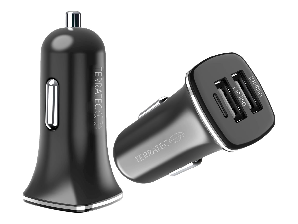 TerraTec ChargeAir Car - Kfz-Halterung für induktivesLaden - 10 Watt - 2 A