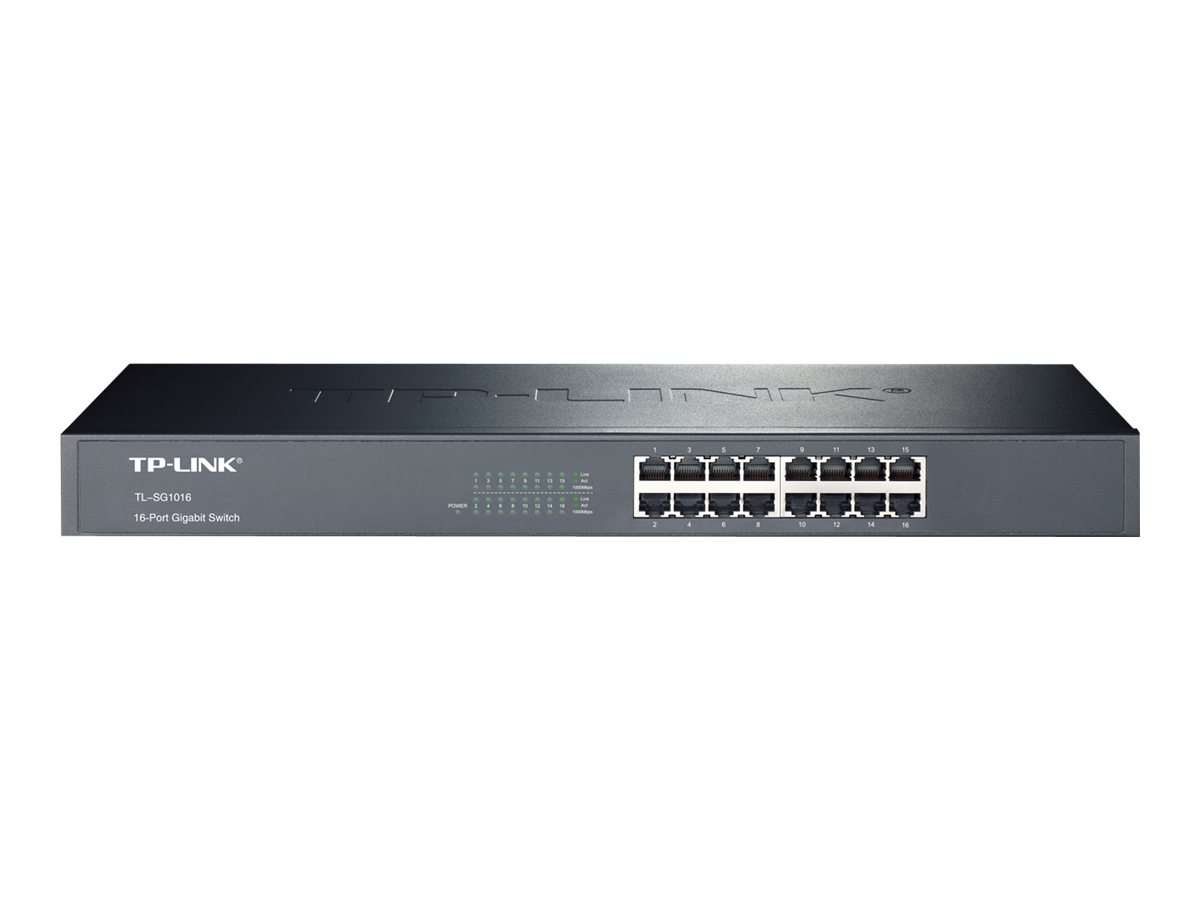 TP-LINK TL-SG1016 - Switch - 16 x 10/100/1000an Rack montierbar