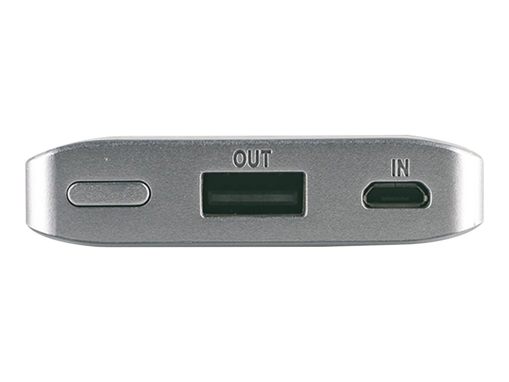 RealPower PB-4000 Fashion - Powerbank - 4000 mAh - 2 A (USB)Schwarz