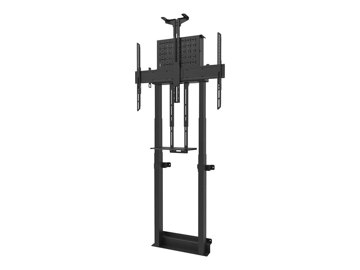 Neomounts WL55-875BL1 - Befestigungskit (Wandmontage)motorisiert - für Flachbildschirm - verriegelbar - Stahl - Schwarz - Bildschirmgröße: 140-254 cm (55"-100")