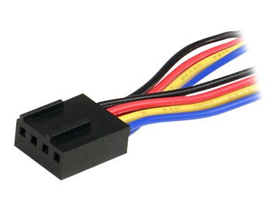 StarTech.com Y-Kabel für Lüfter 30cm - 4 Pin PWM Splitter Kabel - Strom Verteilerkabel - 1 x Molex Lüfter (Buchse)auf 2 x Molex (Stecker) - Netzsplitter für Lüfter - 4-polig PWM (W) zu 4-polig PWM (M)