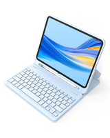 Inateck KB04002, QWERTY, Touchpad, Apple, iPad Air 11 Zoll 7th Gen M3 2025 iPad Air 11 Zoll 6th Gen 2024 (A2902/A2903/A2904) iPad Air 10.9..., Blau, Akkustand, Bluetooth, Caps Lock, LadendUltraleicht
