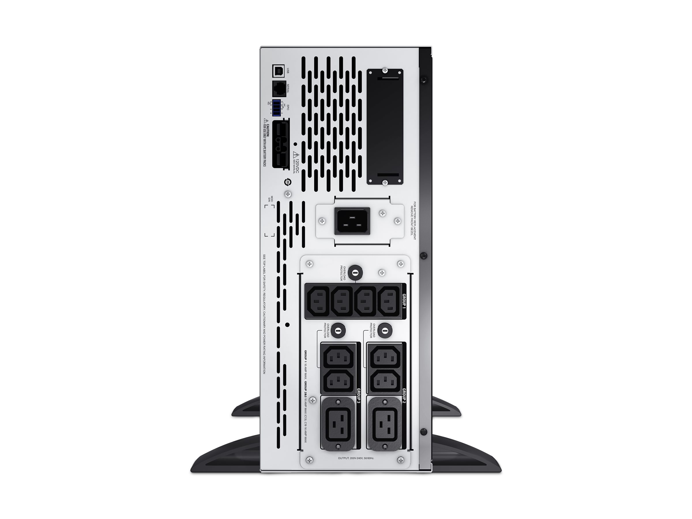 APC Smart-UPS X 3000 Rack/Tower LCD - USV (in Rack montierbar/extern)Wechselstrom 208/230 V - 2700 watt - 3000 VA - 1-phasig - RS-232 - USB - Ausgangsanschlüsse: 12 - 4U - Schwarz - APC Take-Back