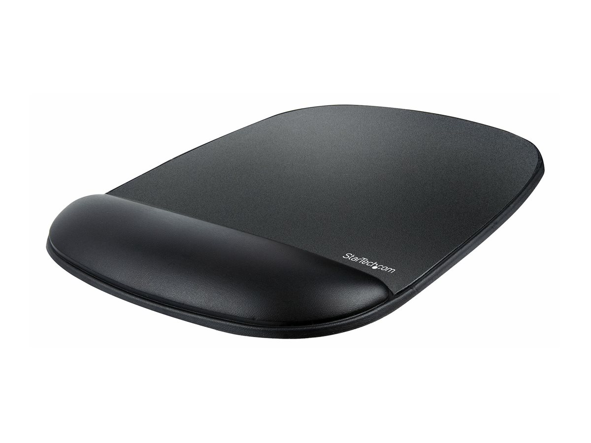 StarTech.com Ergonomisches Mauspad mit Gelkissen, 17x18x2cm, Gepolstertes Gel Mauspad für ergonomischer Arbeitsplatz mit Handgelenkauflage und rutschfeste PU-Basis unterlage (B-ERGO-MOUSE-PAD)Mauspad
