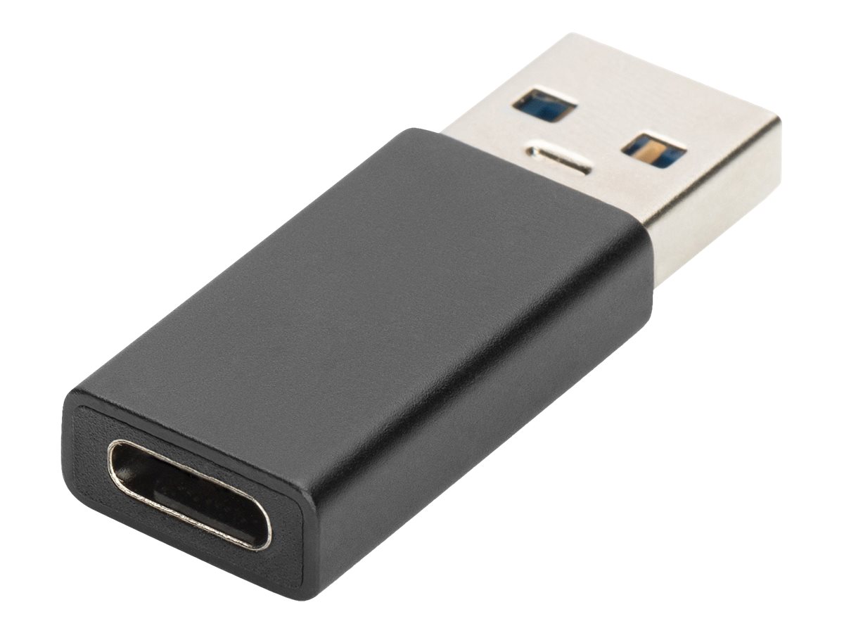DIGITUS USB-C Adapter, USB A - USB-CUSB 3.0 - 3 A - Schwarz