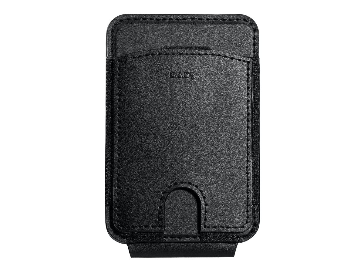 Laut International Laut MAGADD - Kartenhalter für Mobiltelefon /Kreditkarte - MagSafe-Kompatibilität - 50% Polyurethan - 40 % Stahl - 10% Magnet - Schwarz