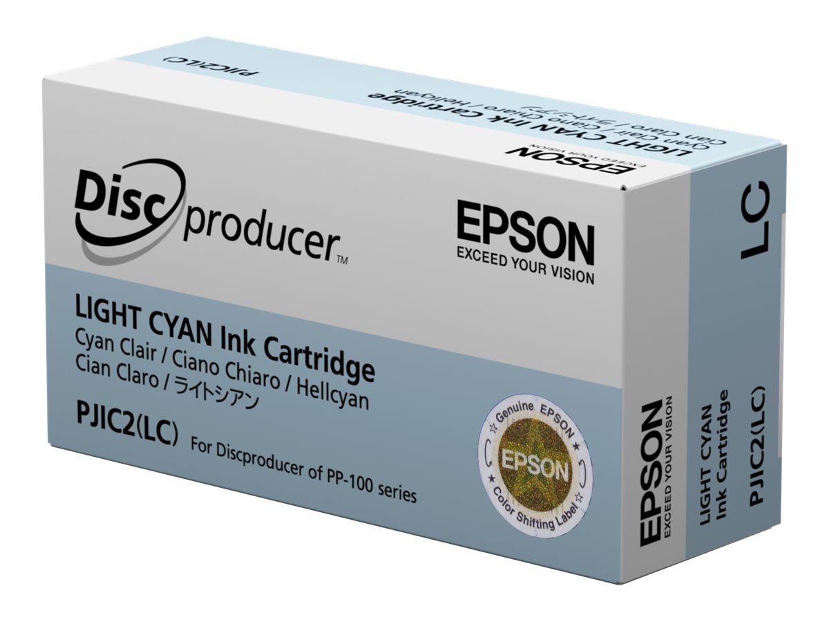 Epson Discproducer PJIC7(LC) - Hell Cyan - originalTintenpatrone - für Discproducer PP-100 - PP-100AP - PP-100II - PP-100IIBD - PP-100III - PP-100N - PP-100NII