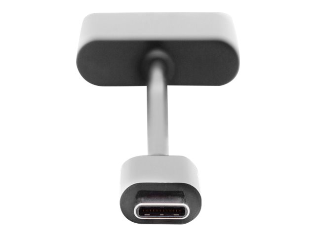 DIGITUS USB-C Adapter / Konverter, USB-C auf USB-C  + 3.5mm KlinkeUSB-C männlich zu mini-phone stereo 3.5 mm - USB-C weiblich - 20 cm - Schwarz