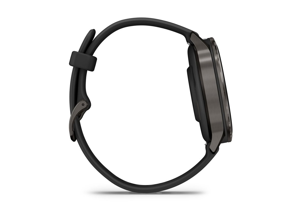 Garmin Venu 4 - 41 mm - Schiefer - intelligente Uhr mit Band - Silikon - schwarz - Handgelenkgröße: 110-175 mm - Anzeige 3.04 cm (1.2")8 GB - Bluetooth - ANT+ - Wi-Fi - 33 g