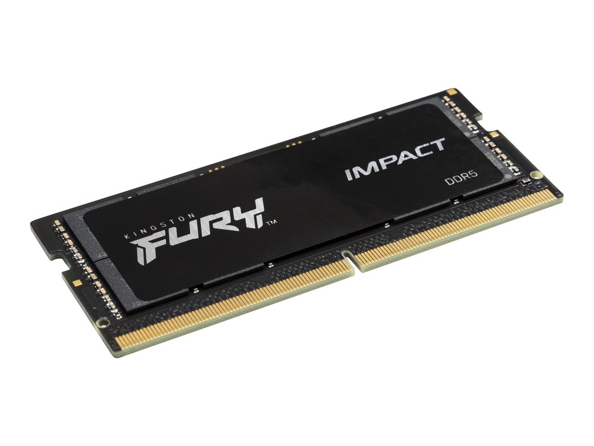Kingston FURY Impact - DDR5 - Modul - 16 GBSO-DIMM 262-Pin - 4800 MHz / PC5-38400 - CL38 - 1.1 V - ungepuffert - on-die ECC - für Intel Next Unit of Computing 13 Extreme Kit - NUC13RNGi9