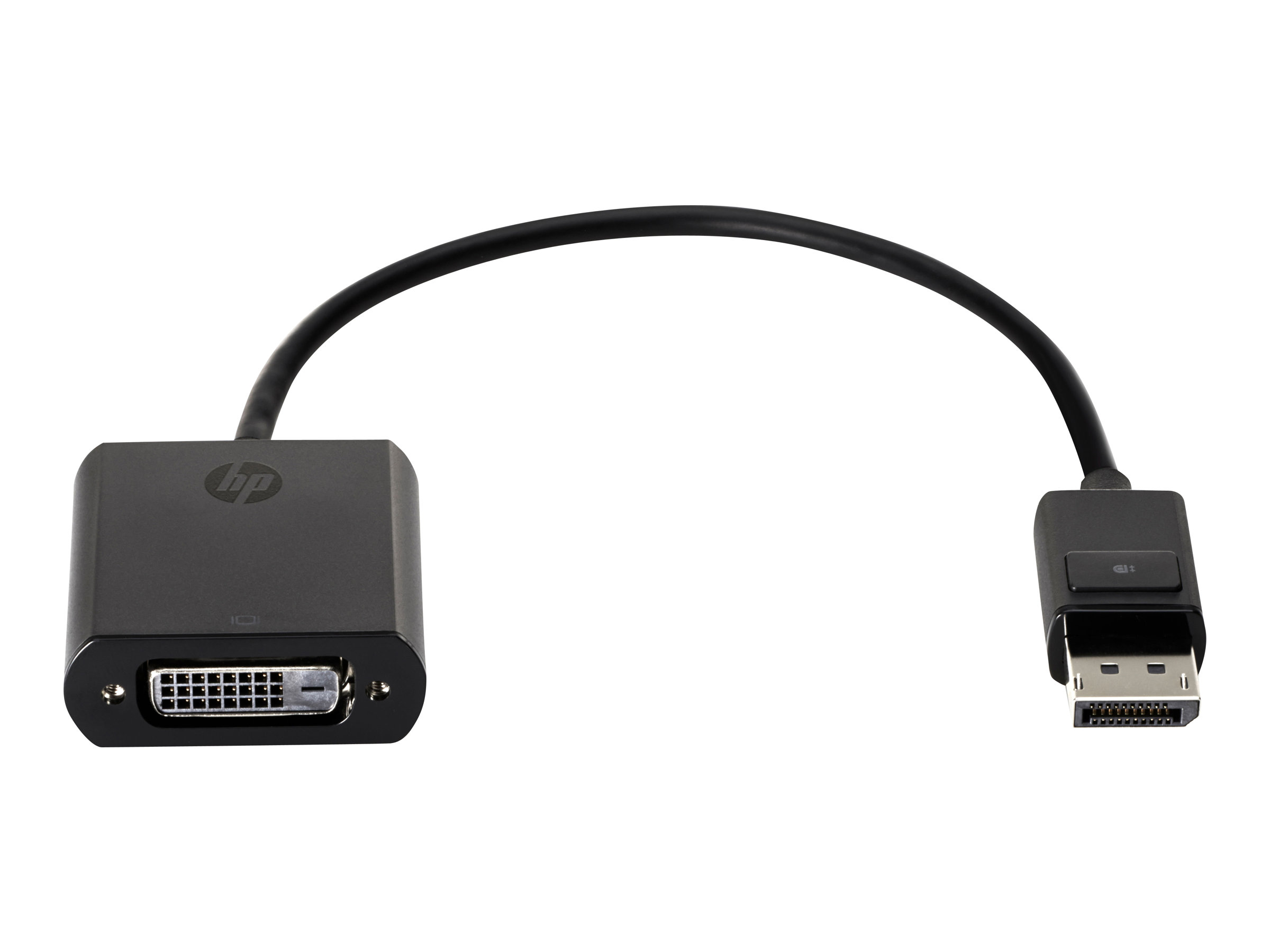 HP  DisplayPort-Adapter - DisplayPort (M) zu DVI-D (W)Schwarz - für ProBook 64X G4 - 650 G4 - 650 G5; ZBook 14 G2 - 14u G4 - 15 G2 - 15u G2 - 15u G3 - 15u G4 - 17 G3
