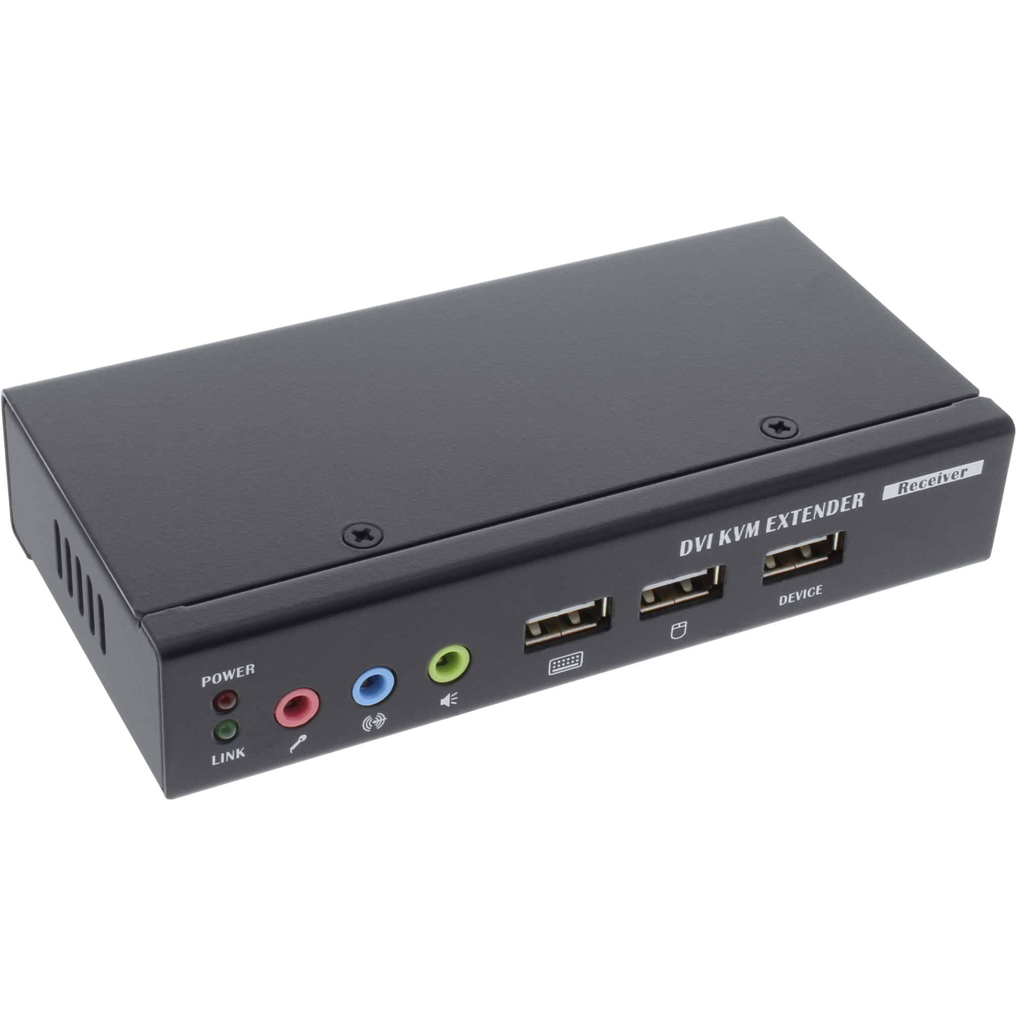 InLine DVI USB KVM Extender - Verlängerung über UTP - mit Audio - bis 50mwith Audio - KVM-/Audio-/USB-Extender - bis zu 50 m