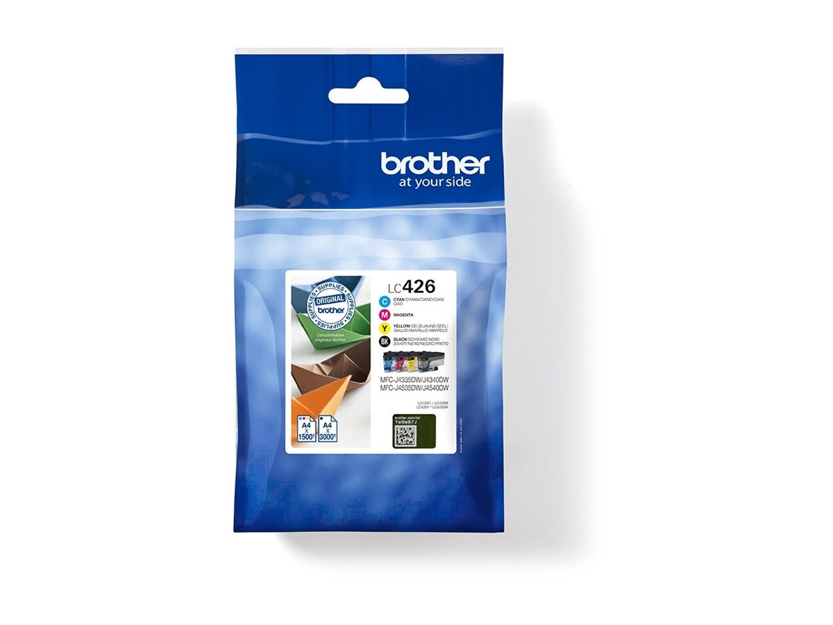 Brother LC426 - 4er-Pack - Schwarz, Gelb, Cyan, Magentaoriginal - Tintenpatrone - für Brother MFC-J4335 - MFC-J4340 - MFC-J4540