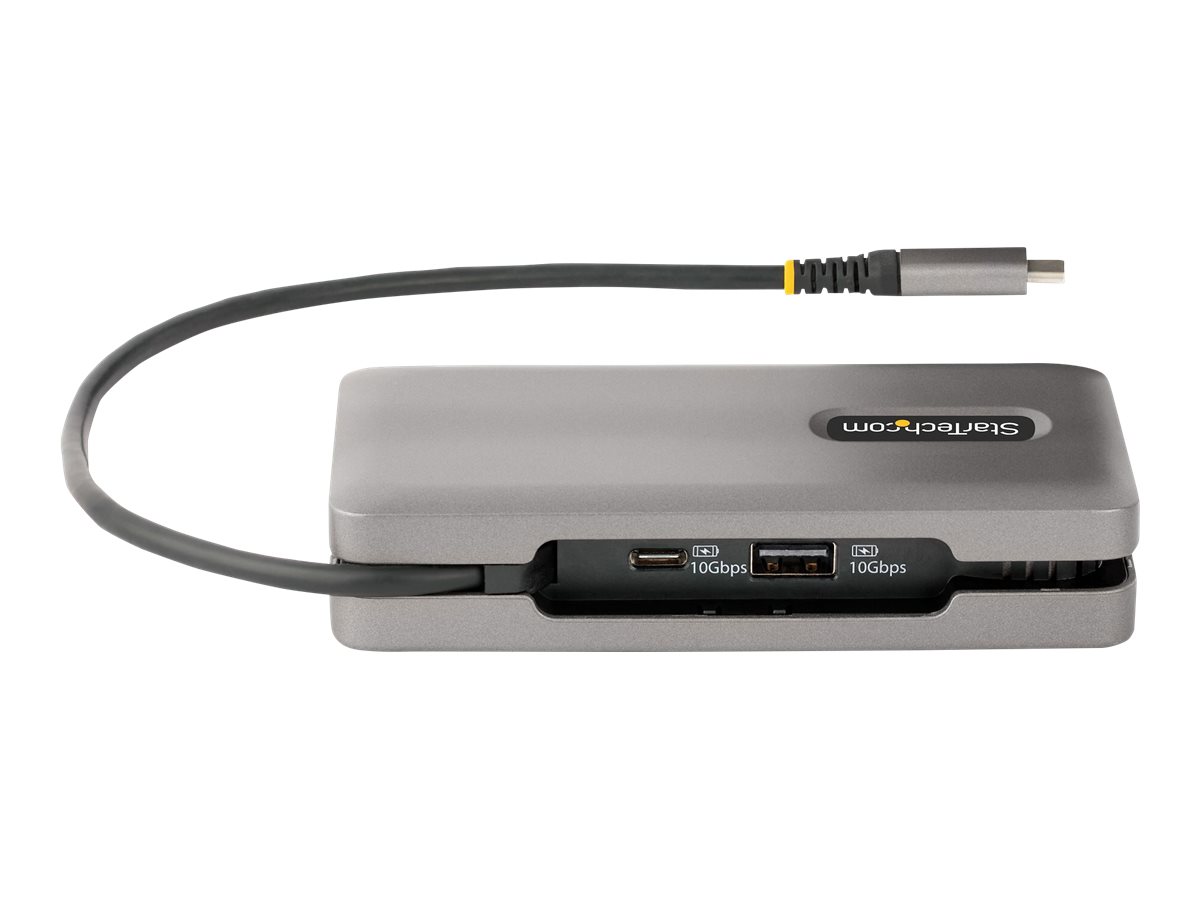 StarTech.com USB-C Multiport Adapter, 4K 60Hz HDMI/DP - USB C Hub - 100W PD - Dockingstation - USB-C - HDMI - DP - 1GbE - 16 Watt