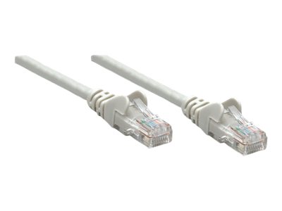 Intellinet Network Patch Cable, Cat5e, 2m, Grey, CCA, U/UTP, PVC, RJ45, Gold Plated Contacts, Snagless, Booted, , Polybag - Patch-Kabel - RJ-45 (M)zu RJ-45 (M) - 2 m - UTP - CAT 5e - geformt - ohne Ha