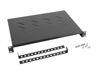 Lanberg Rack - Regal - RAL 9004, Schwarz - 1U - 48.3 cm (19")1 HE