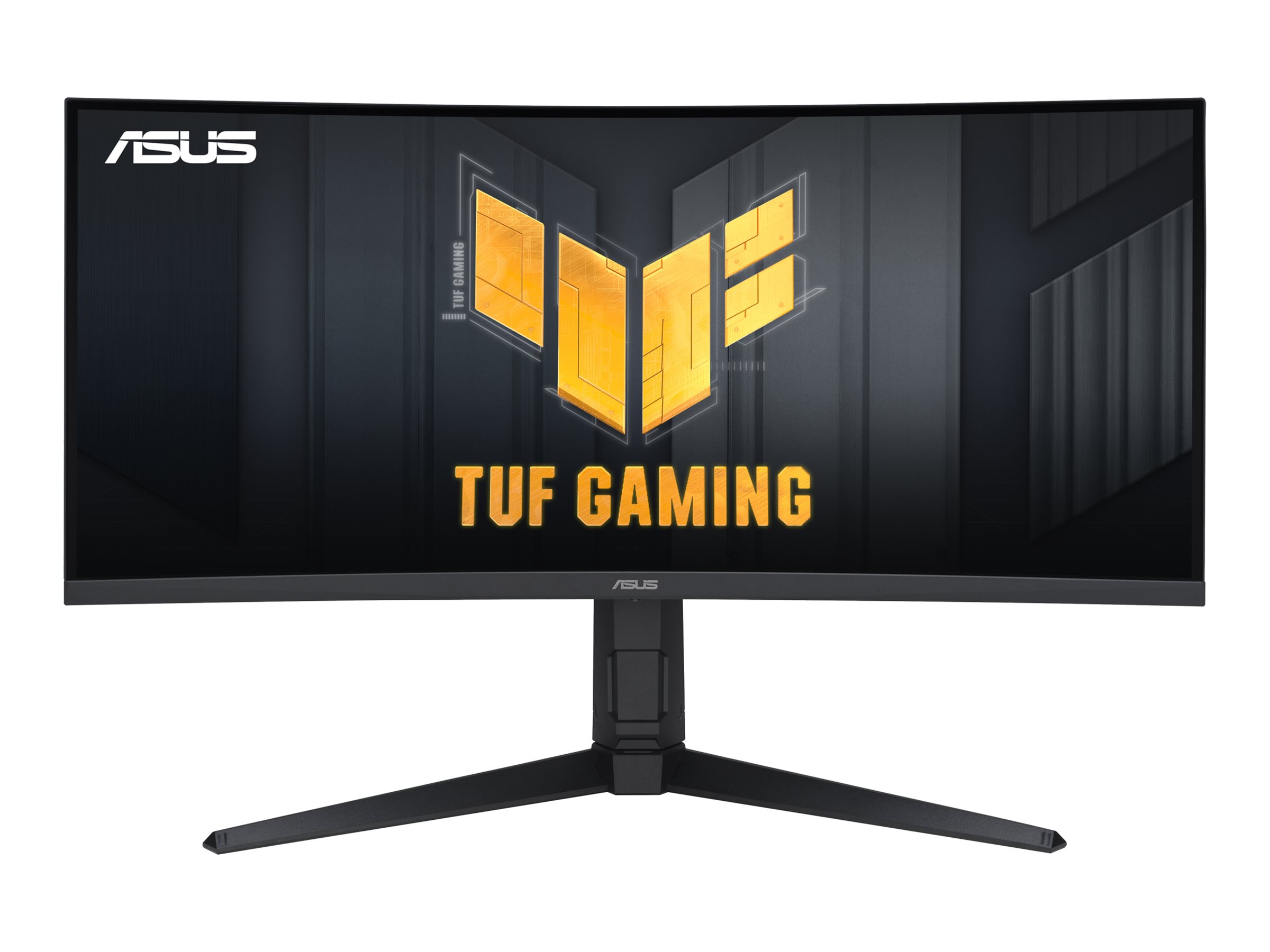 ASUS TUF Gaming VG34VQEL1A - LED-Monitor - Gaming - gebogen - 86.36 cm (34")3440 x 1440 UWQHD @ 100 Hz - VA - 300 cd/m² - 3000:1 - HDR10 - 1 ms - 2xHDMI - DisplayPort - Lautsprecher - Schwarz