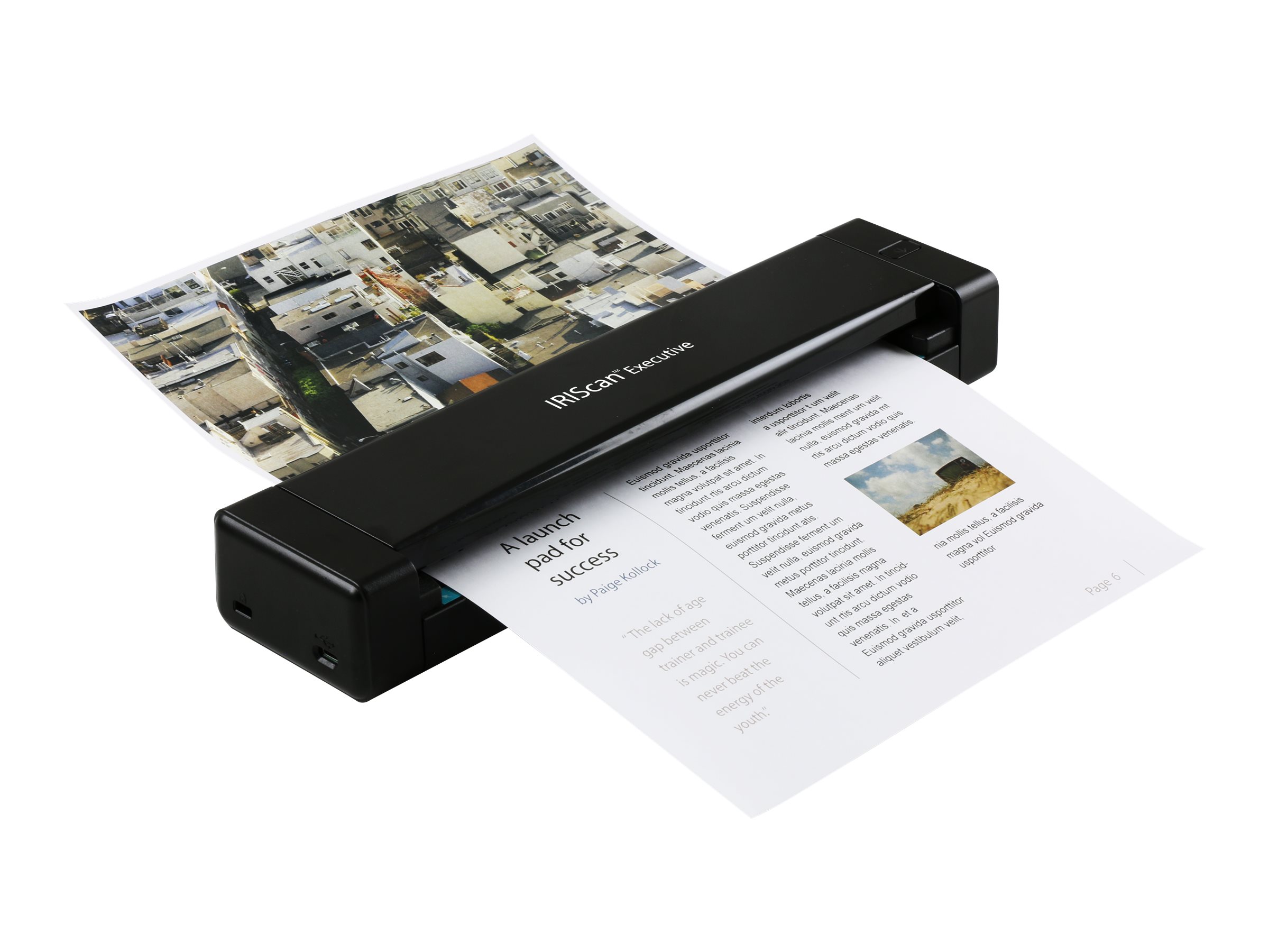 IRIS IRIScan Executive 4 - Einzelblatt-ScannerDual-CIS - Duplex - 216 x 813 mm - 600 dpi x 600 dpi - bis zu 100 Scanvorgänge/Tag - USB 2.0