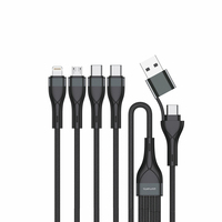 4smarts 541023, 1,2 m, USB A/USB C, USB C/Micro USB-A/Lightning, Schwarz