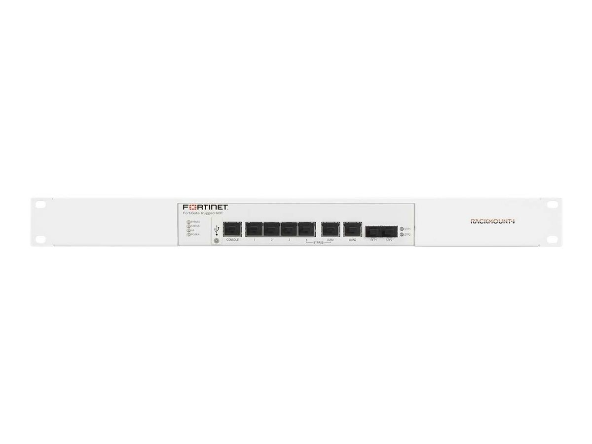 Rackmount.IT RM-FR-T16 - Montagesatz für Netzwerkgeräte - Rack montierbar - weiß, RAL 9003 - 1U - 48.3 cm (19")für Fortinet FortiGate Rugged 60F - 60F-3G4G