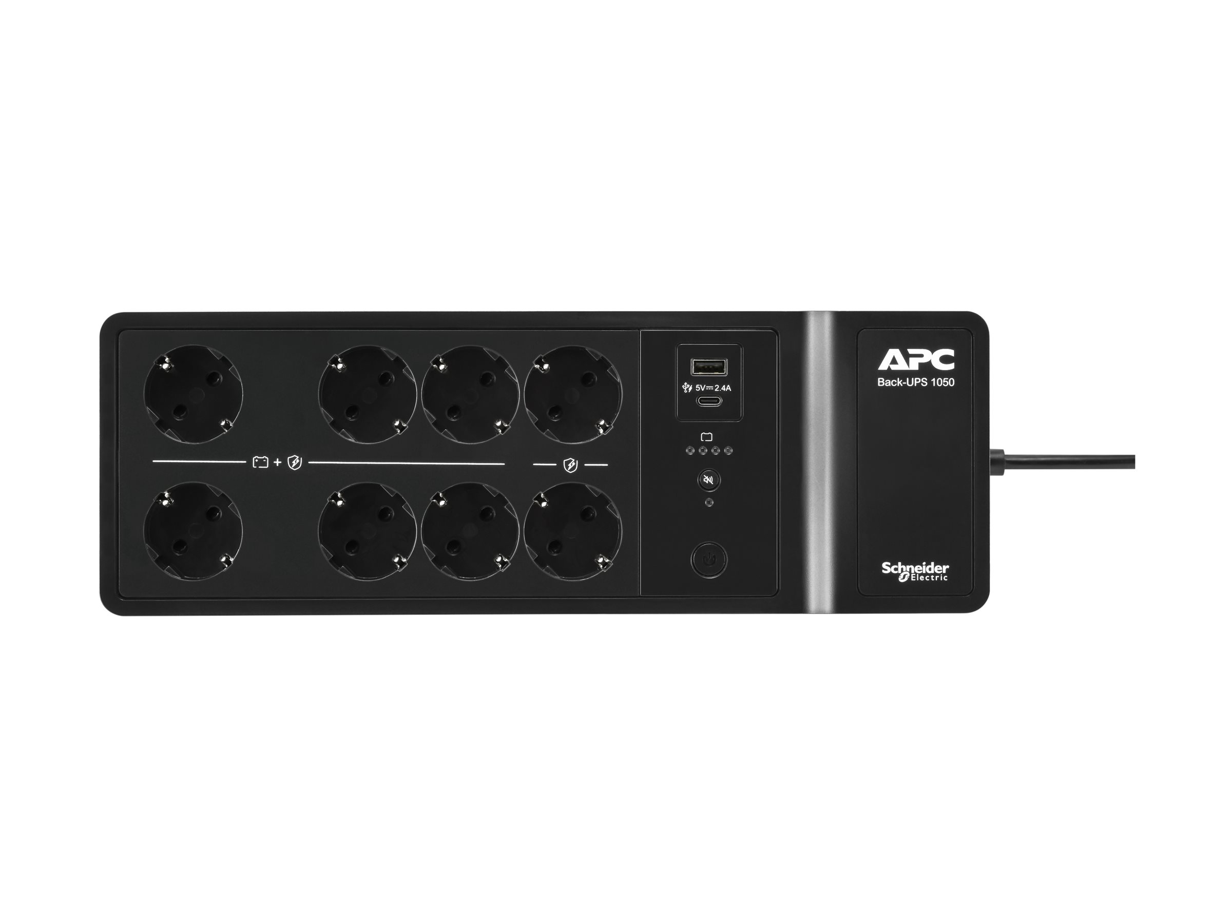 APC Back-UPS - USV (Wandmontage / Aufputzmontage)Wechselstrom 230 V - 600 Watt - 1050 VA - Ausgangsanschlüsse: 10