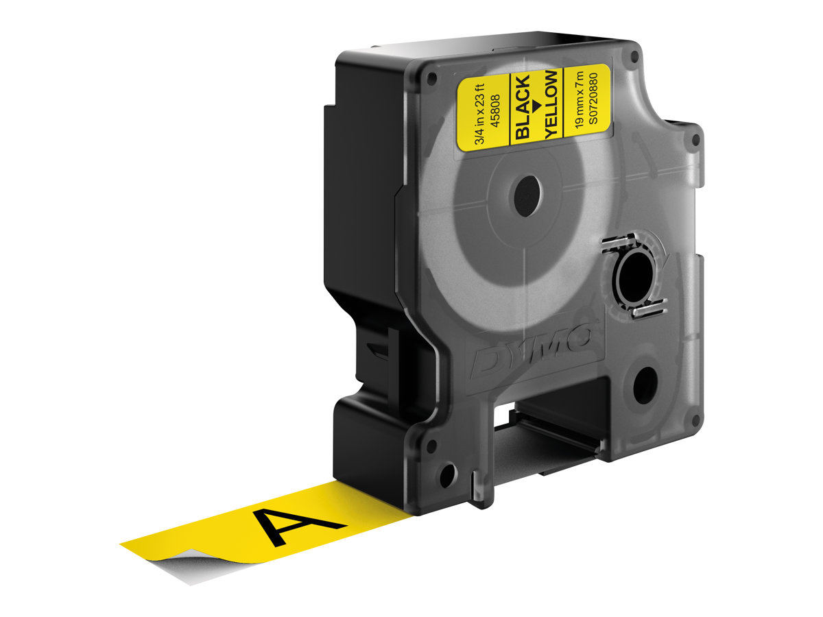 Dymo D1 - Selbstklebend - Schwarz auf Gelb - Rolle (1,9 cm x 7 m)1 Kassette(n) Etikettenband - für LabelMANAGER 360D - 420P - 420P Kit - 500TS - PC2 - PnP