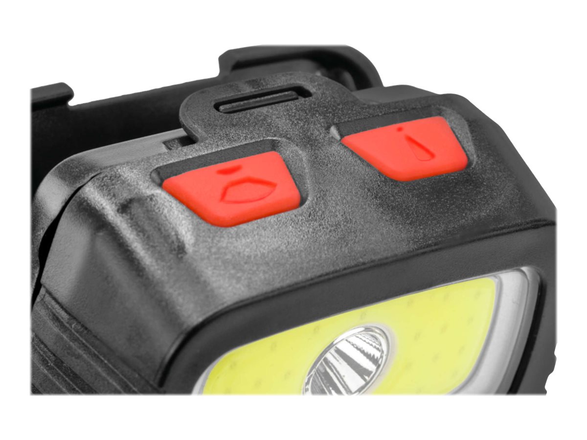 Ansmann HD200B - Stirnlampe - LED - 3 W - Schwarz/ Rot