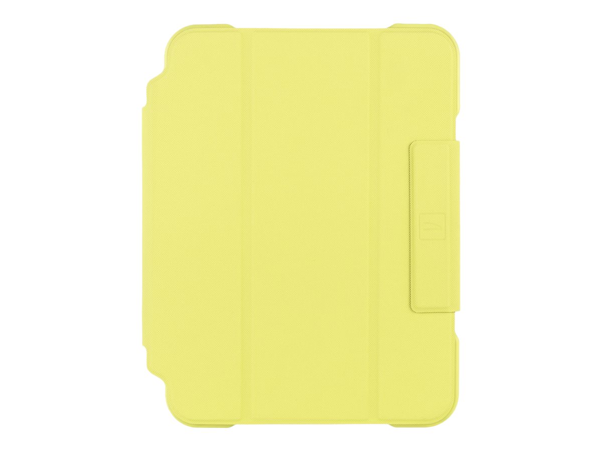 TUCANO Alunno - Flip-Hülle für Tablet - widerstandsfähig - recycelter Kunststoff, Thermoplastisches Polyurethan (TPU)transparentes Polycarbonat - Gelb - für Apple 10.9-inch iPad Wi-Fi + Cellular