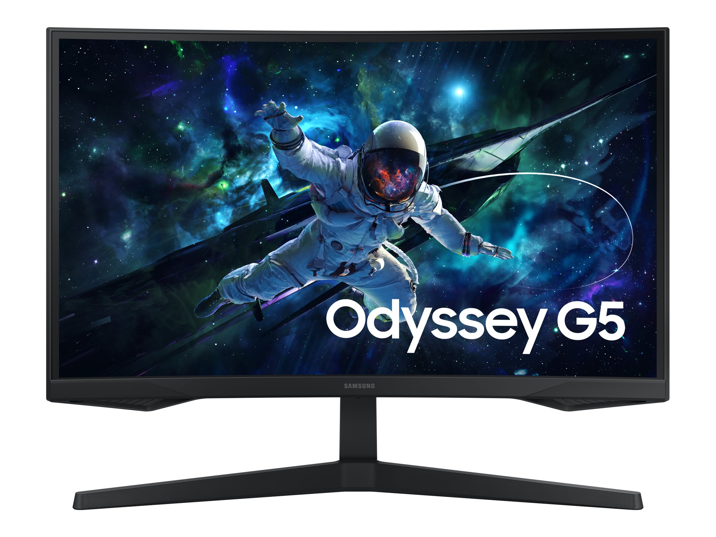 Samsung Odyssey G5 S27CG554EU - G55C Series - LED-Monitor - Gaming - gebogen - 68 cm (27")2560 x 1440 QHD @ 165 Hz - VA - 300 cd/m² - 2500:1 - HDR10 - 1 ms - HDMI - DisplayPort - Schwarz