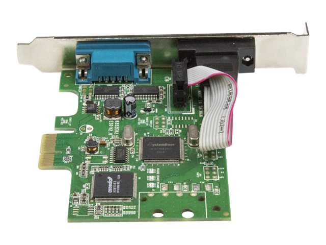 StarTech.com Startech 2 Port PCI Express Seriell Karte mit16C1050 UART - RS232 - PCIe Seriell mit Dual Channel 16C1050 UART - Serieller Adapter - PCI Express x1 Low-Profile - RS-232 x 2