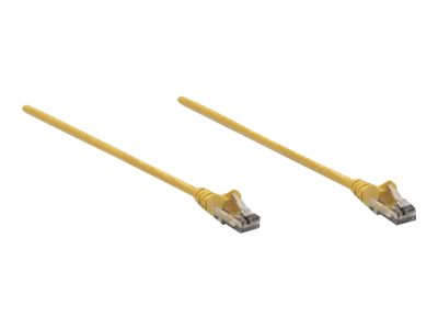 Intellinet Network Patch Cable, Cat6, 5m, Yellow, CCA, U/UTP, PVC, RJ45, Gold Plated Contacts, Snagless, Booted, , Polybag - Patch-Kabel - RJ-45 (M) zu RJ-45 (M) - 5 m - UTP - CAT 6 - geformt - ohne H